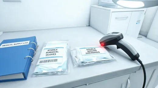 Medical supply editorial visual